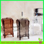 Contton Pad Storage Box Desktop  Transparent Box European Style Cosmetic Cotton Pad Storage