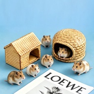 Rumah hamster gaya vintaj mewah, sarang mikro tempat persembunyian hamster, hiasan sarang seramik un