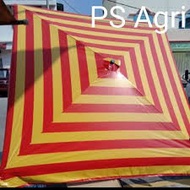 8 feet x 8 feet AA Square PVC Market Umbrella Rainbow PVC Tarpaulin