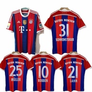 S-XXL          14 15 bayern home robben lahm soccer jersey Man  football shirt