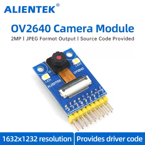 OV2640 Camera Module for ESP32 MC2640 200W Pixels Support JPEG STM32 Source Code Suitable for Develo