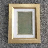 S.a.Frame | Champagne Gold Wooden Photo Frame Minimalist Silver/ 6R/4R
