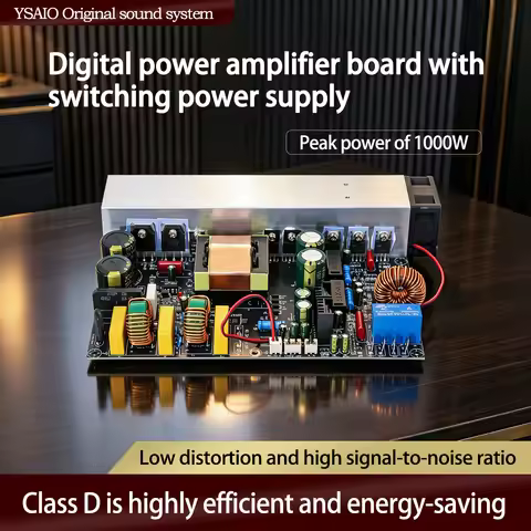 Upgraded Version of Yd1000W Mono High-Power Digital Amplifier Board with Integrated Switching Power 