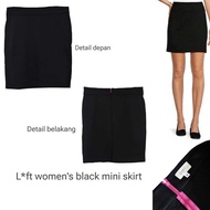 L*ft women's black mini skirt women's skirt women's mini skirt women's mini skirt women's skirt wome