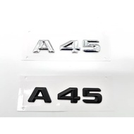 Mercedes Benz A45 AMG W176 Logo Emblem  Chrome/Matte Black