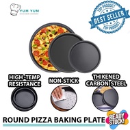 Yum Yum 6/8/10 inch Carbon Steel Pizza Pan Non-Stick Pizza Pan