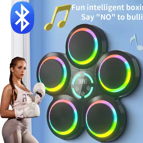 2024 Bluetooth Music Boxing Machine Smart Sports Fitness Music Boxing Bag Muay Thai Rhythm Response 