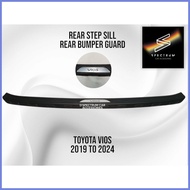 【Ready stock】 REAR STEP SILL/REAR BUMPER GUARD FOR TOYOTA VIOS (2019 TO 2024) BLACK