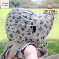Baby Girl Sun Hat Baby Princess Western Style Large Brim Spring Summer Single Layer UV Protection Sun Hat