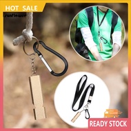 SF  Training Whistle Whistle with Carabiner High-quality Aluminum Referee Whistle with Lanyard Loud Sound for Sports Training Survival Portable Outdoor Whistle for Soccer