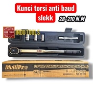 Multipro 1/2" Torque Wrench Set 5 Pcs 28 - 210 Nm anti-bolt Torque Wrench/