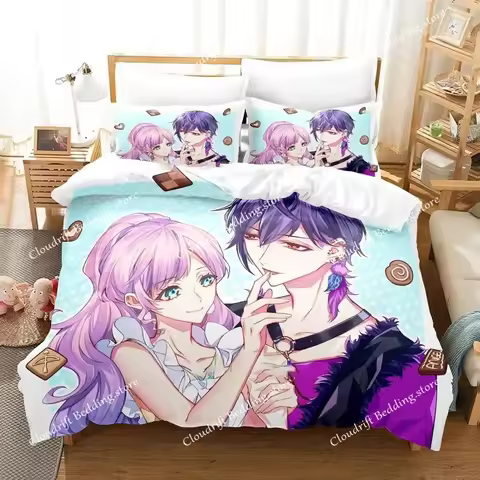 Anime Game Cupid Parasite Bedding Set Duvet Cover Bed Set Quilt Cover Pillowcase Comforter king Quee