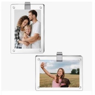 2-Pack Acrylic Sun Visor Car Photo Clip Holder Polaroid Polaroid Photo Frame