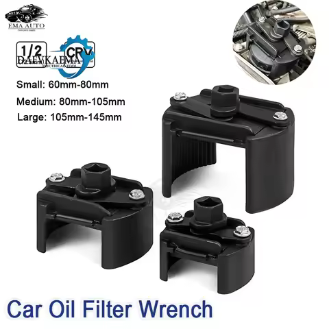 60-105mm Adjustable Steel Spanner For Car Oil Filter Wrench Fuel Filter Cast Removal Repair Tool Tru
