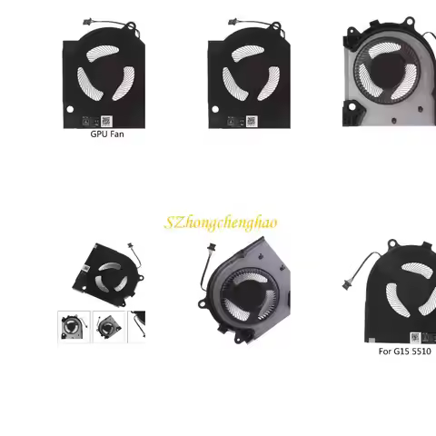 CPU GPU Radiator Replacement Laptop Graphics Card Cooling Fan for Dell G15 5510 5511 5515 2021 RTX30