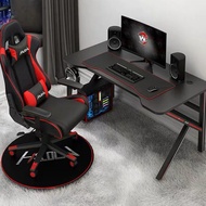 Computer Table and Chair Set One Set E-Sports Table and Chair Streamer Desktop Computer Table Home Desk Writing Table and Chair Gaming Table