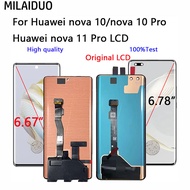 Original LCD For Huawei nova 10 / nova 10 Pro / Nova 11 Pro Display Touch Screen NCO-AL00, NCO-LX1, 