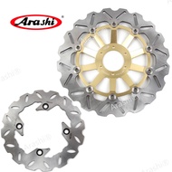 Arashi CNC Full Floating Front Rear Brake Disc Rotor Set For HONDA HORNET 250 / HORNET250 1997 Motorcycle Disk Titanium Mounting Bolts Titanium Mounting Bolts