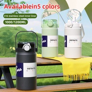 316stainlesssteelinsulatedcupwithhighaestheticvaluefemalestudentcarportablelargecapacity kettle 1.2L