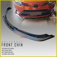 ✥ ☾ △ Universal Matte Black Front chin / Front Bumper kits for Mirage Hb, G4 , Civic , City , Vios