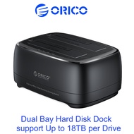 ORICO 2 Bay External Hard Drive Docking Station USB 3.0 to SATA /Offline Clone for 2.5/3.5'' HDD SSD (DD28U3/C3-C)