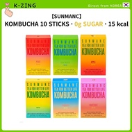 【SUNMANC】Kombucha Powder Drink 5g x 10 Sticks 0g Sugar 15kcal 6 Flavors