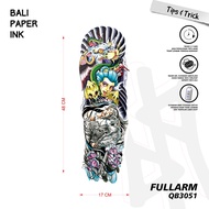 Bali Paper Ink QB3051 Geisha Tattoo Temporary Basic Full Sleeve Temporary Tattoo - Arm Tattoo