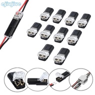 cc 10Pcs Quick Splices Wire Wiring Connector 2 Pin 2 Way Compact Wire Terminals