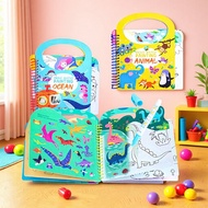Kids' Water Painting Book with Pen Reusable Coloring Doodle Book