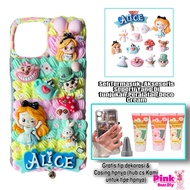 Decoden phone Case Alice In The Wonderland Series Silicone Mobile phone Available for iphone 11, iph