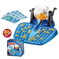 Toy Bingo Lottery Machine Bingo Hand-Cranking Lucky Game Children's Simulation Board Game Toy