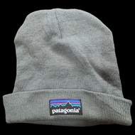 Patagonia Beanie Hat Wool Cold Protection Gray Good Condition Size one