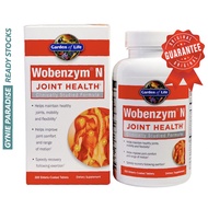 Ready Stocks, Garden of life, Wobenzym N, Joint Health, 100 / 200 Enteric-Coated Tablets