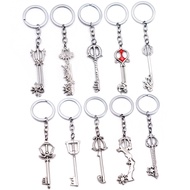 Kingdom Hearts Keychain Sora Key Keyblade Weapon Keyring Keychains for Men Game Accessories Car Key 