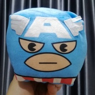 Captain America Plush Mini Travel Pillow by Cubs Collectibles. Size 4 x 4 x 4 Inches