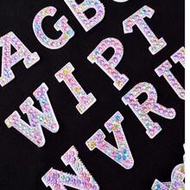 1pc A-Z Letter, Bright Color, Exquisite, Custom Name, Hand-Stitched Patch, Adhesive Backing, Badge, 