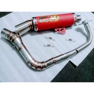 1 set Daeng4 Pipe 38mm Cobra Mio Sporty Mio Soulty BEAT Fi Click V1 Aerox Nmax Click 125/150 Apido P