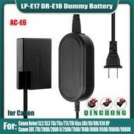 LP-E17 Dummy Battery DR-E18 DC Coupler & ACK-E18 AC-E6 AC Power Adapter for Canon EOS R8 R10 R50 R10