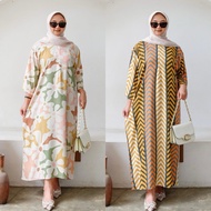 NUDSZ Mkmikaylaaa Daster Xtra Jumbo Ld 130 Contemporary Motif Hand 3/4 Rayon Premium Busui Rayon Pre