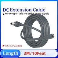 DC Male To Female Extension Adapter Cable 0.5-20M 20AWG Power Cable Cord DC5521 PVC Power Supply Cor