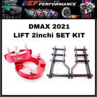 ISUZU DMAX 2021 LIFT 2"INCHI FRONT SPACER 25MM REAR ORI THAILAND H SHACKLE