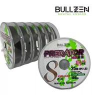 Bullzen Predator Hyper PE Braid Fishing Line 100m (10lbs/15lbs/20lbs/30lbs/40lbs/50lbs/60lbs)