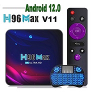 H96 MAX V11 Smart TV Box Android 12 11 2GB 4GB 32GB 64GB 4K Ultra HD Media Player Dual WiFi Bluetoot