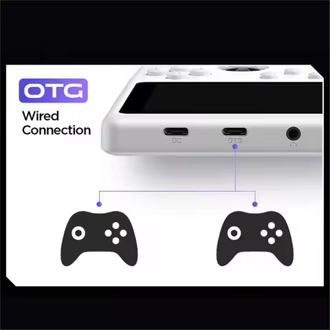 Top H5 Handheld Retro Game Console 128GB 5inch Screen Dual RGB Joystick Portable Video Game Console 