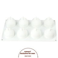 CYMX Candy Mould Silicone, 29.5*17cm Silicone 8Cavity  Peach Silicone Mould, Silicone Bakeware Mould
