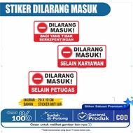 No Entry Sticker No Entry Sticker/ No Entry Sticker/