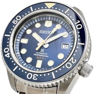 精工 Marine Master SBDX025/8L35-00R0 手錶，不鏽鋼錶殼，自動機械機芯，藍色錶盤，銀色錶帶，男士款 [二手]