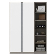 SB Design Square KONCEPT FURNITURE ตู้เสื้อผ้าขนาด 150 ซม. รุ่น Blox Fit in สีขาวลายผ้า