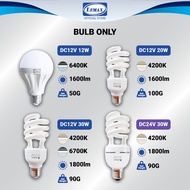 LEMAX DC 12V 24V LED Light Bulb E27 12W 30W Set With Clips Solar Bazaar Pasar Malam Light Bulbs Camp