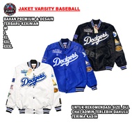 RUBBY - Los Angeles Dodgers Men's and Women's Varsity Bomber Jacket Full Embroidery Premium Distro T